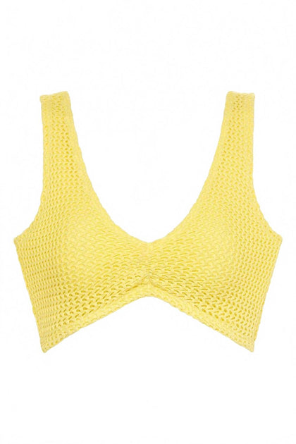 Montce Kim Variation Bikini Top Yellow Large 3