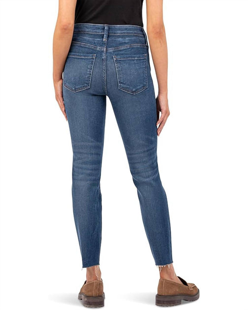 KUT FROM THE KLOTH Charlize High Rise Cigarette Leg Jeans Blau US 2 3