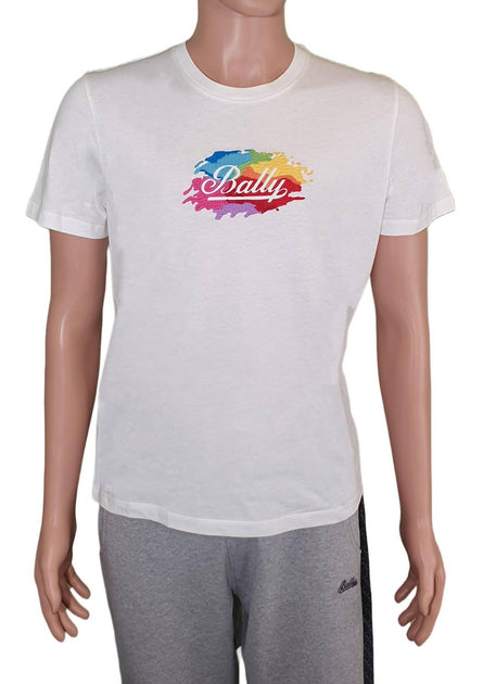 Bally Unisex Logo T-Shirt White Large 3