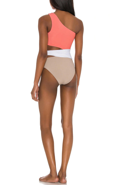 Beach Riot Carlie One Piece Swimsuit White XSmall 3