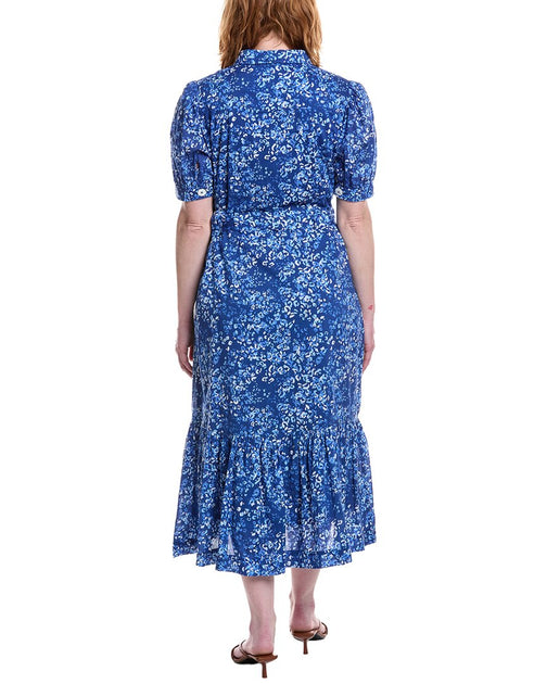 Jude Connally Marina Shirtdress Blue Large 3