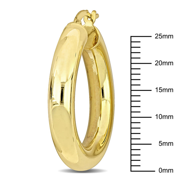 Mimi & Max Hoop Earrings Gold 30x5mm 4
