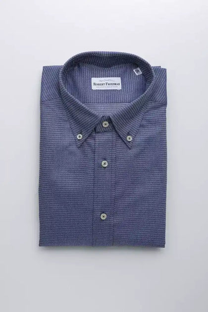 Robert Friedman Button Down Shirt Blue XS 4