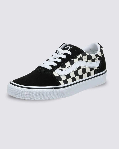 Vans Ward VA3IUN5GX Sneakers Black White Checkered Canvas US 5-6 2