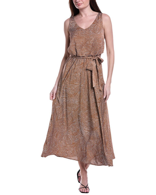 Nic + Zoe Bianca Maxikleid Braun Large 2