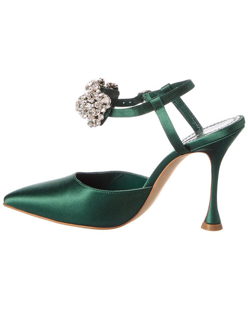 Manolo Blahnik Mabina 105 Pump Green EU 36 3