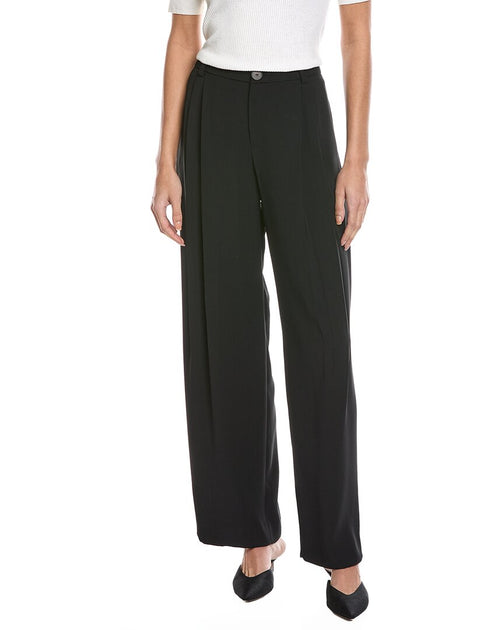 Vince Pantalon Plissé À Taille Basse Noir US 8 2