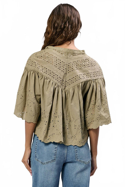 Dear John Denim Elodia Top Green Small 4