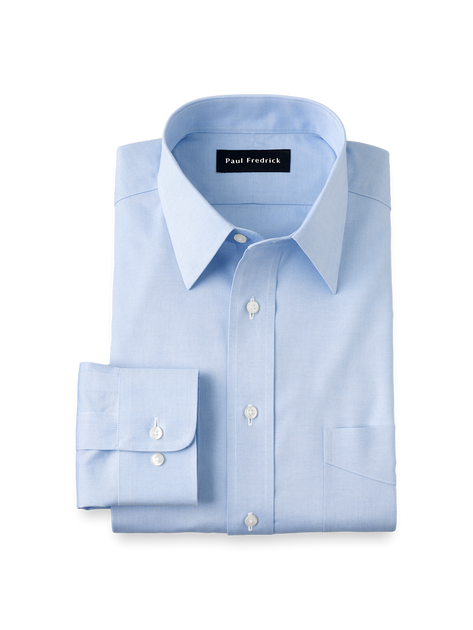 Paul Fredrick Pinpoint Point Collar Dress Shirt White US 16.5 36/37 2