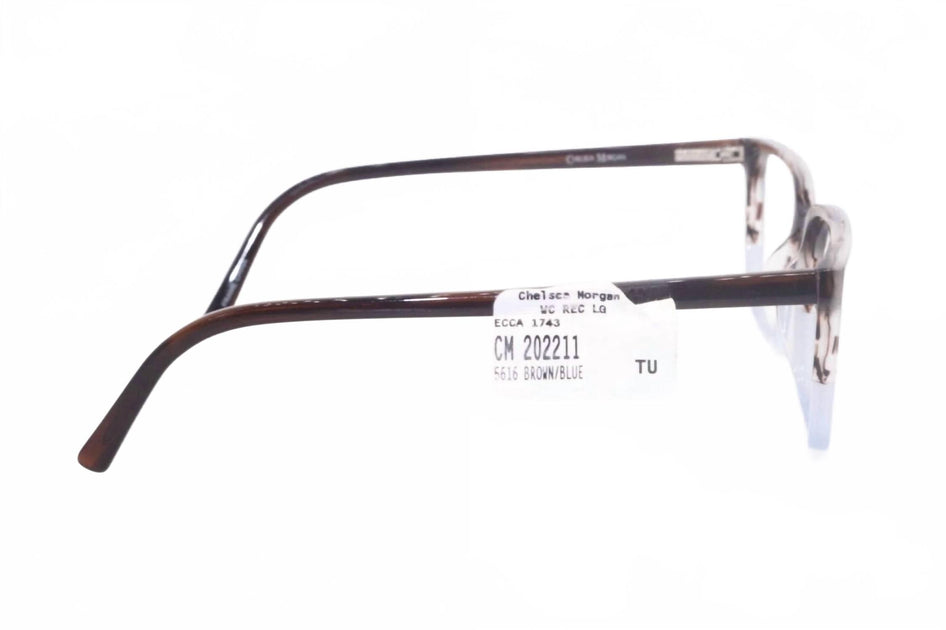 Chelsea Morgan CM202211 Rectangle Eyeglasses Blue One Size 4