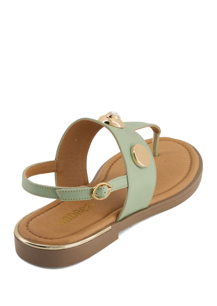 Andrea Women's Flat Sandals Green US 7 3