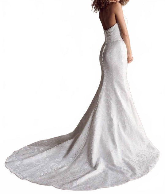 Maggie Sottero Hilo Hochzeitskleid Weiß US 16 3