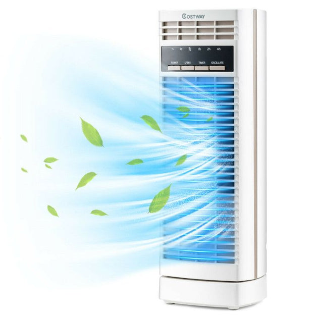 ESTASSAY 14 Inch Oscillating Tower Fan White 2