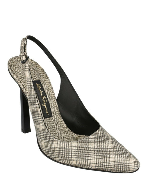 Salvatore Ferragamo Jessie X5 Slingback Pumps Grey US 10 3
