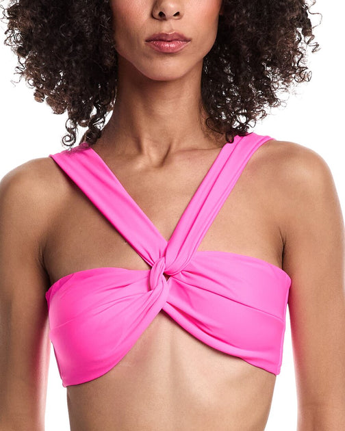 Milly Olivia Bandeau Bikinioberteil Pink Medium 2