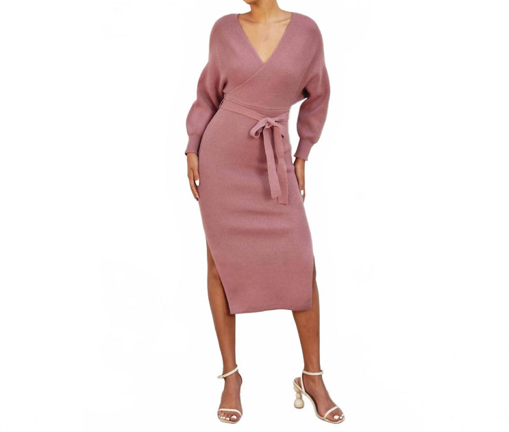 Forum Midi Dress Pink Large 2