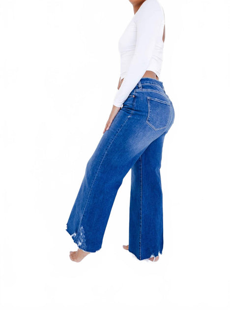Dear John Denim Fiona High Rise Wide Leg Jeans Blue 33 4