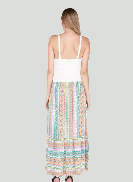 Dex Crochet Top Maxi Dress White XS 3