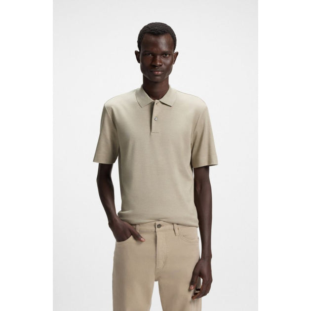 Boss Regular-fit Polo Shirt Beige Large 4