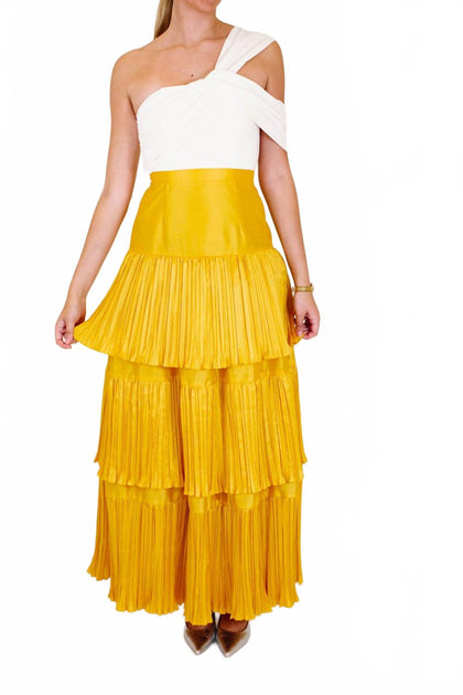 Hutch Rhea Maxi Dress White US 4 2