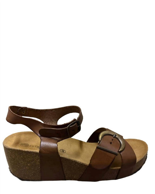 eric michael Retro Wedge Sandals Brown 39 2