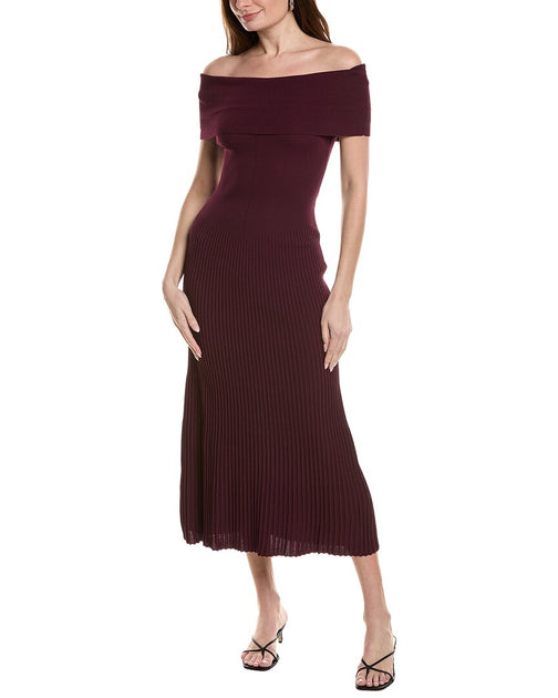 Bardot Harro Knit Midi Dress Red XSmall 2