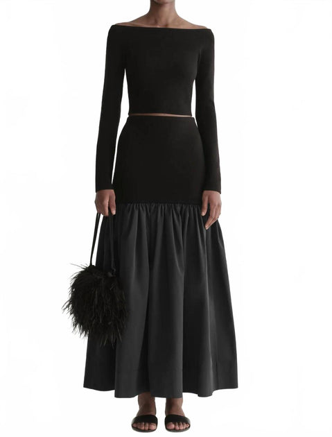 A.L.C. Cami Maxi Skirt Black Small 2