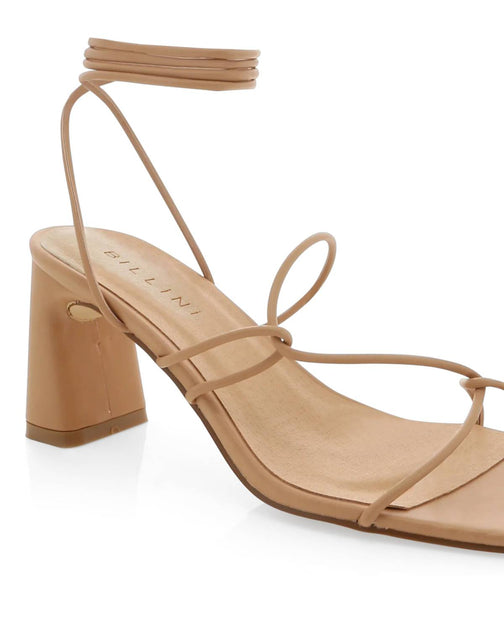 Billini Mandy Strappy Heels Beige US 5 3