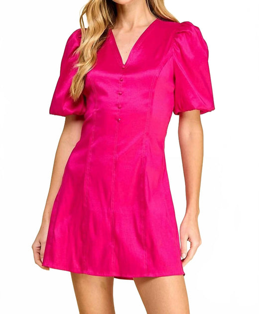 TCEC Kate Mini Dress Pink Large 2