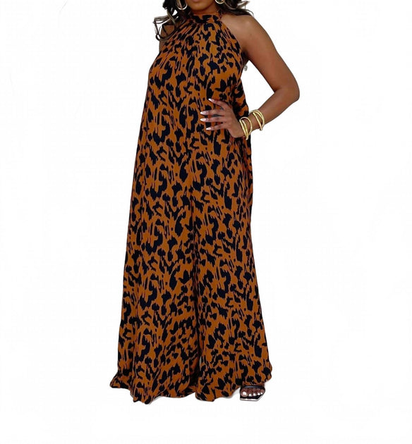 Hers & Mine Wild Thoughts Jumpsuit Brown Medium 2