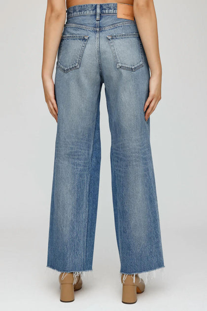 Moussy Riverview Wide Straight Jean Blue 26 3