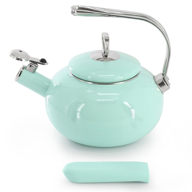 Bouilloire en acier émaillé Martha Stewart 1.5 Quart 3
