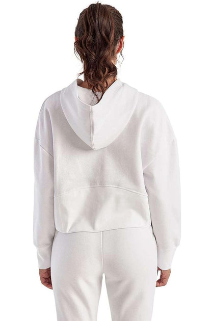 TriDri Alice Half-Zip Hooded Sweatshirt White XXLarge 4