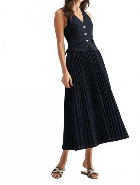 Camellia Jesabel Midi Dress Blue Large 3