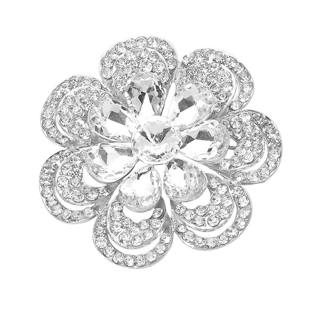 FASHNZFAB Floral Pin Brooch Pink 5