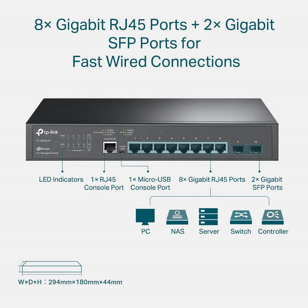 TP-Link TL-JetStream 8-Port Managed Switch 3