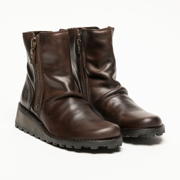 Fly London MON944 Wedge Boot Brown EU 40 4