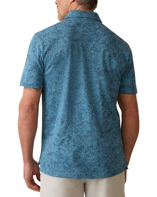 Faherty Retreat Printed Polo Blue Medium 3