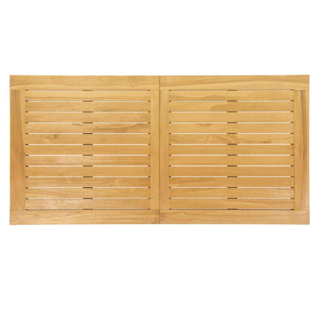 Hivvago Teak Wood Tabletop Panel Natural 2