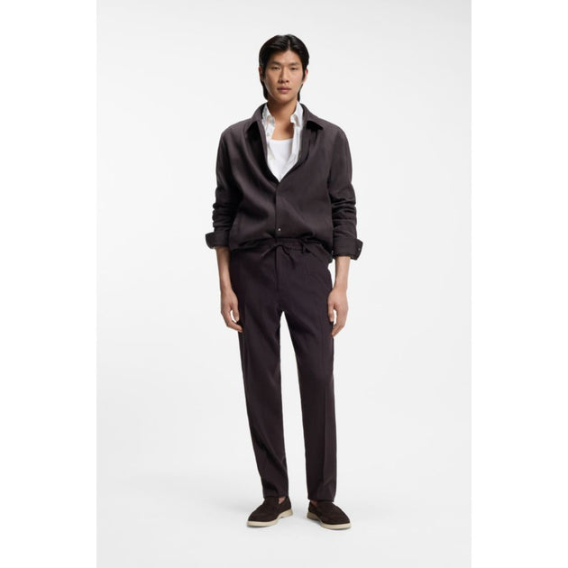 Boss Relaxed-fit Overshirt Brown 40 Waist 3