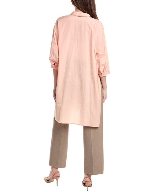 Peserico Long Shirt Pink EU 40 3
