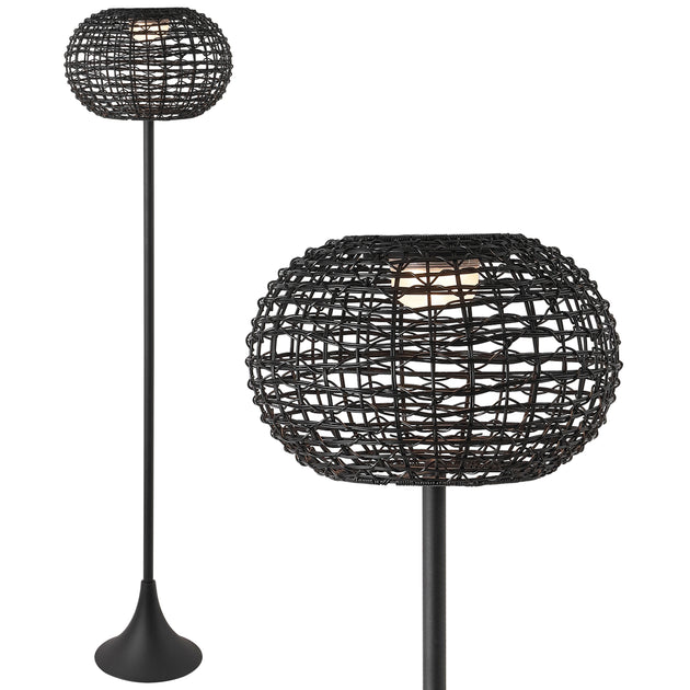 Jonathan Y Jaemin LED Floor Lamp Brown 4