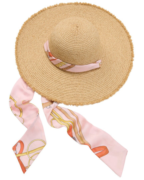 J.McLaughlin Brooke Raffia Hat Beige One Size 3