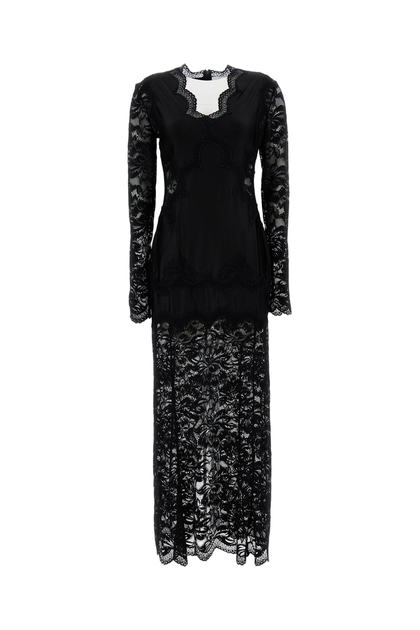 Rabanne Lace Maxi Dress Black EU 40 2