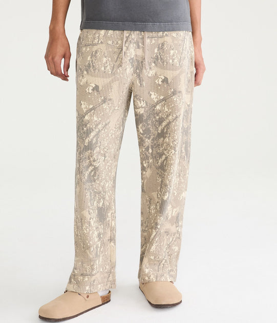 Aeropostale Waffle-Knit Lounge Pants Multi Small 2
