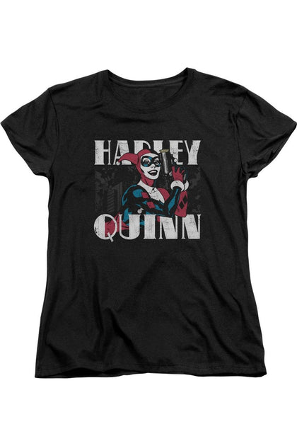 Gildan Batman Harley Bold Short Sleeve Tee Black Small 2