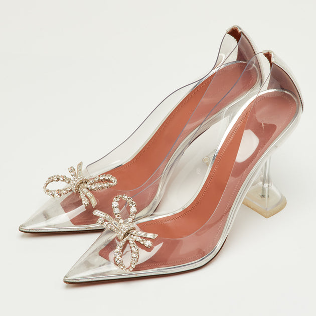 Amina Muaddi Rosie Pumps White EU 40.5 3