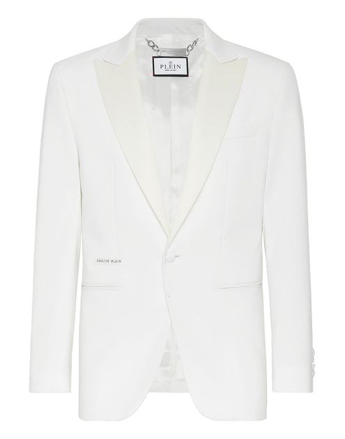 Philipp Plein Light Wool Blazer Lord Fit White EU 46 2