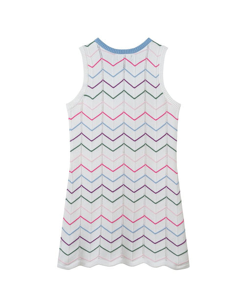 Andy & Evan Crochet Scallop Dress Multicolor XLarge 3