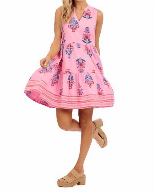 Mudpie Sarajane Dress Pink Large 4